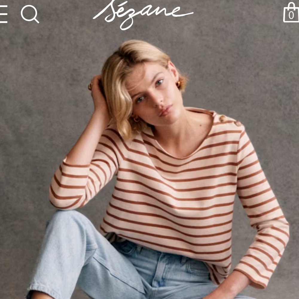 Sezane Colette Mariniere Top